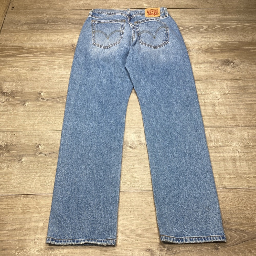 Levis 501 Curve Jeans Womens 29 Light Wash High Rise Straight Leg Denim Casual - Picture 2 of 10